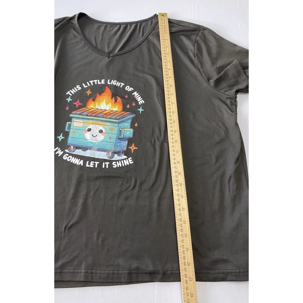 This Little Light of Mine I'm Gonna Let It Shine Womens 3XL Lightweight T-Shirt - Picture 6 of 9
